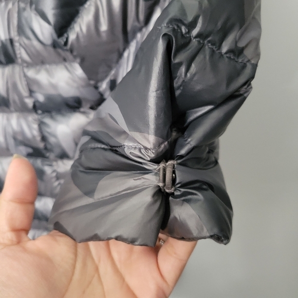 MyAnorak Black Camo Pattern Crop Sleeve Puffer Jacket - Picture 10 of 14